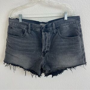 Madewell Black Relaxed Denim Shorts